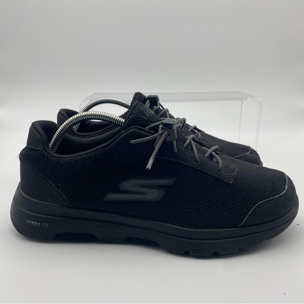 Skechers Go Walk Men Size 9.5 Shoes Black Sneakers Athletic Running Training